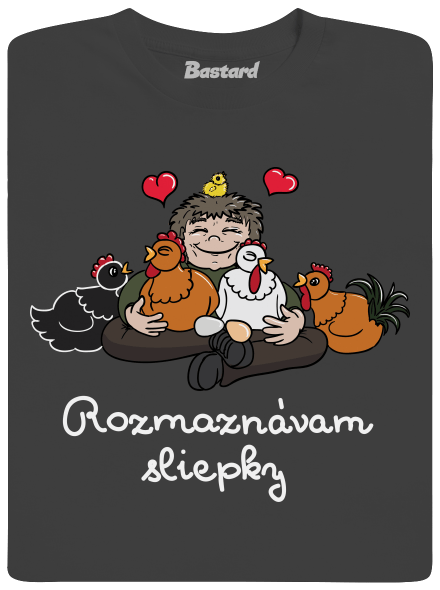 Rozmaznávam sliepky pánske dlhý rukáv Dark Grey