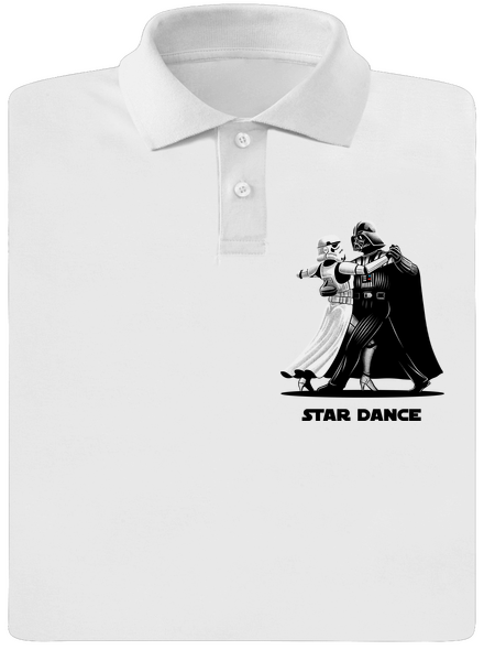 Star dance pánska polokošeľa White