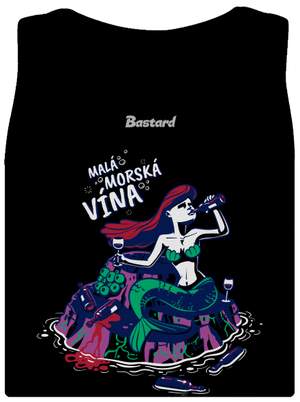Malá mořská vína dámske tielko klasické Black