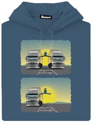 Chuck & Truck dámska mikina klokanka Denim