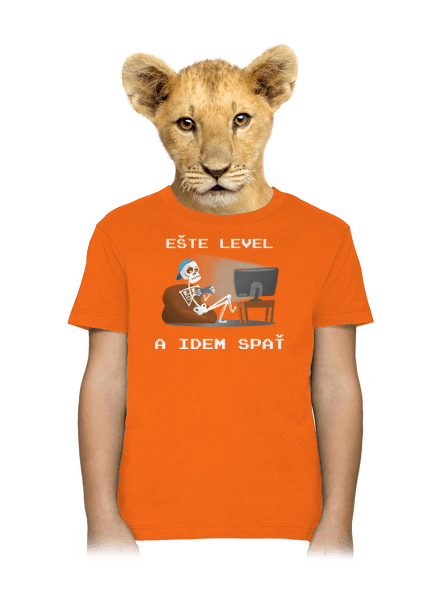 Ešte level detské tričko Orange
