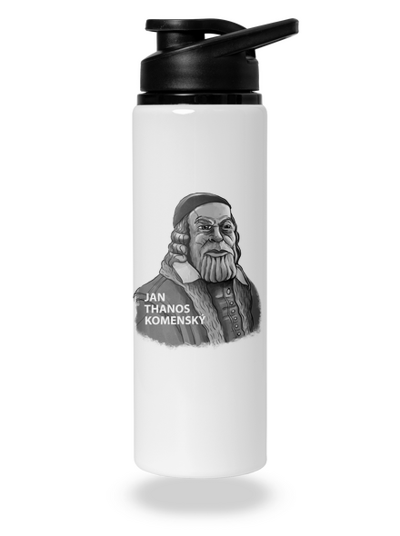 Jan Thanos Komenský flaša na vodu White