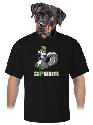 Spunk unisex tričko oversized Black