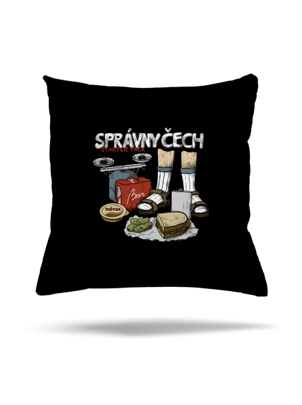 Správny Čech vankúš Black