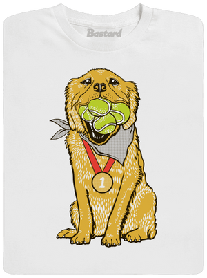 Zlatý retriever pánske dlhý rukáv White