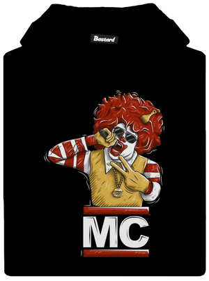 MC detská mikina klokanka Black