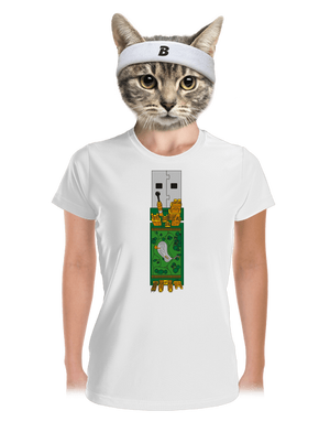 USB city dámske športové tričko White