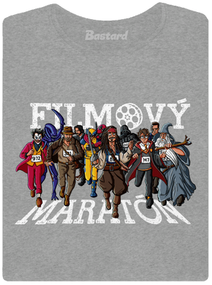 Filmový maratón dámske tričko Dark Gray Melange
