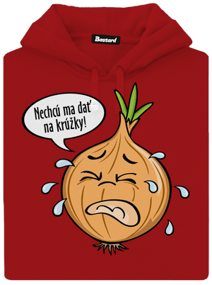 Cibuľa na krúžky dámska mikina klokanka Red Mal