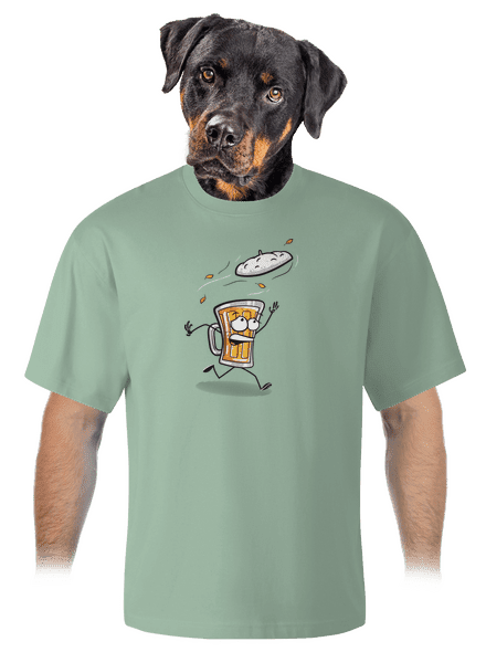 Čiapka unisex tričko oversized Sage