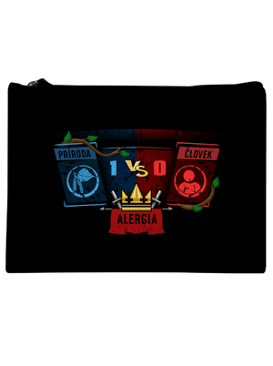 Príroda vs. človek taštička Black