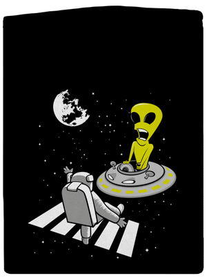 Vesmírny prechod pánska mikina na zips Black