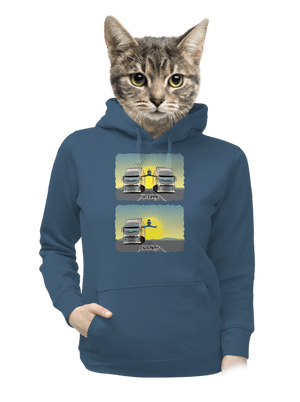 Chuck & Truck dámska mikina klokanka Denim