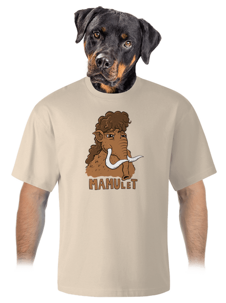 Mamulet unisex tričko oversized Almond