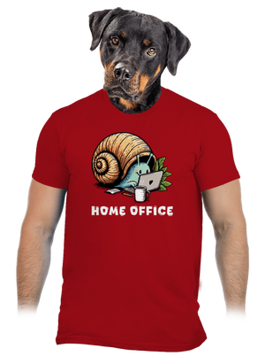Slimákov home office pánske tričko Red