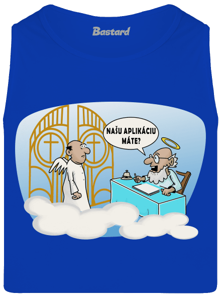 Nebeská aplikácia pánske tielko Royal Blue