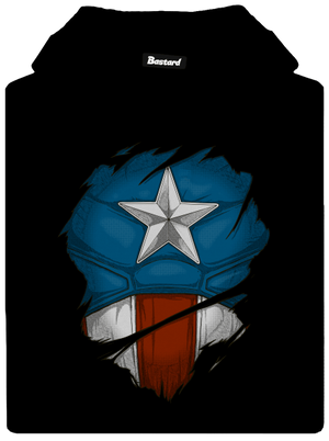 Captain Inside pánska mikina klokanka Black