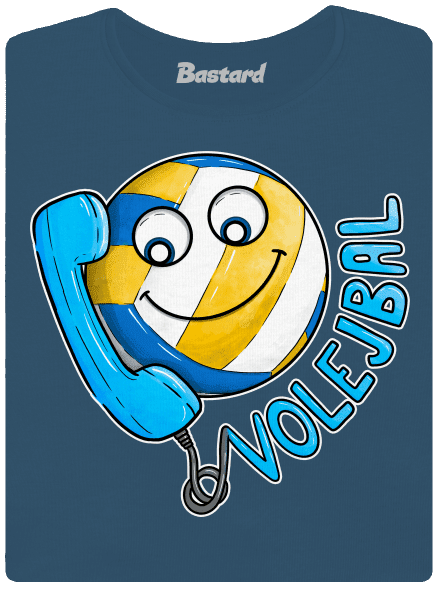 Volejbal dámske tričko prémium Petrol Blue