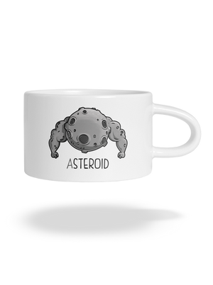 Asteroid hrnček makronka White