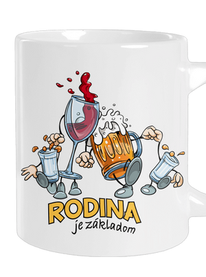 Rodina je základom veľký hrnček White