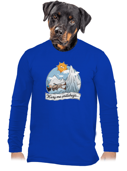Hory ma priťahujú pánske dlhý rukáv Royal Blue