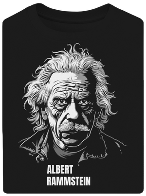Albert Rammstein unisex tričko oversized Black