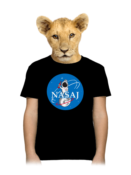 Nasaj detské tričko Black