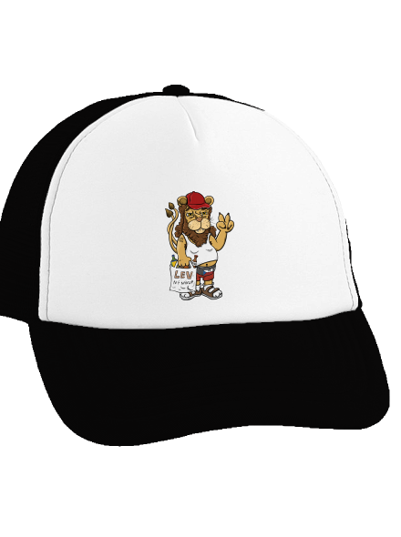 Lvíček šiltovka truckerka Black cap