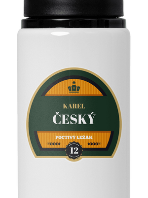 Pivná etiketa flaša na vodu White