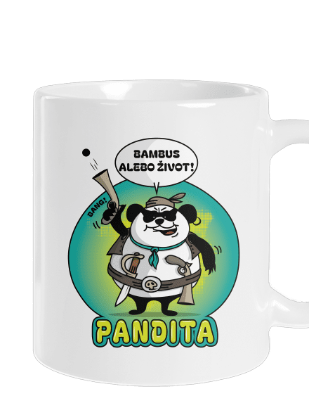 Pandita klasický hrnček White