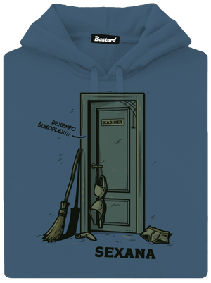 Sexana dámska mikina klokanka Denim