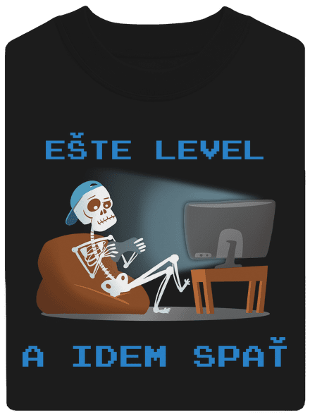 Ešte level unisex mikina bez kapucne Black