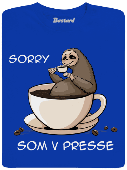 V presse pánske dlhý rukáv Royal Blue