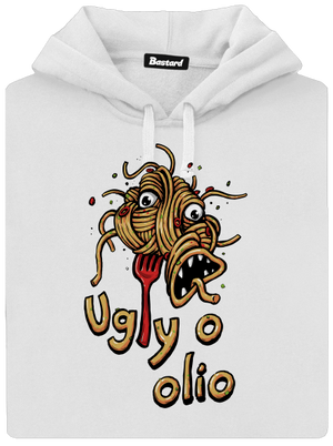Ugly o olio dámska mikina klokanka White