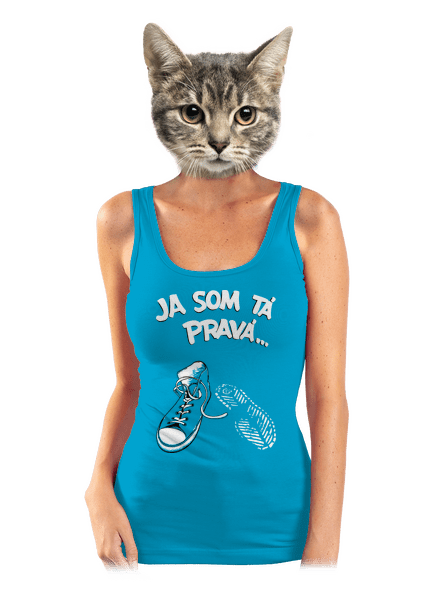 Hľadám tú pravú dámske tielko klasické Blue Atol