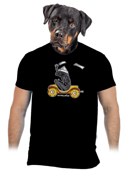 Votrelníček pánske tričko Black