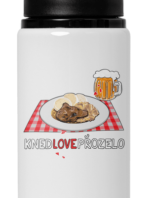 Knedlo vepřo zelo flaša na vodu White
