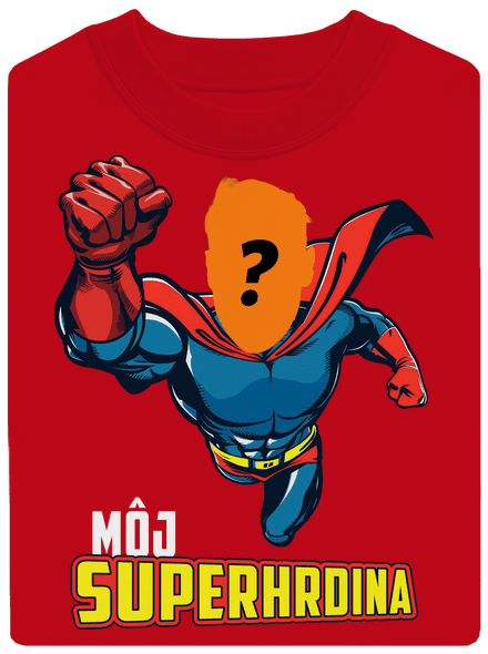 Môj superhrdina unisex mikina bez kapucne Red