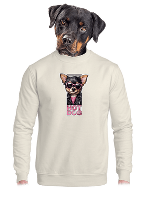 unisex mikina bez kapucne