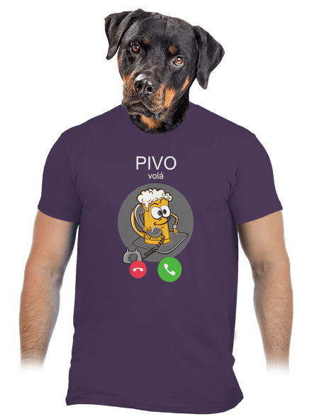 Pívo volá pánske tričko Urban Purple