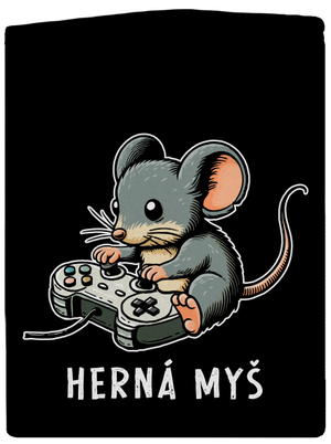 Herná myš dámska mikina na zips Black