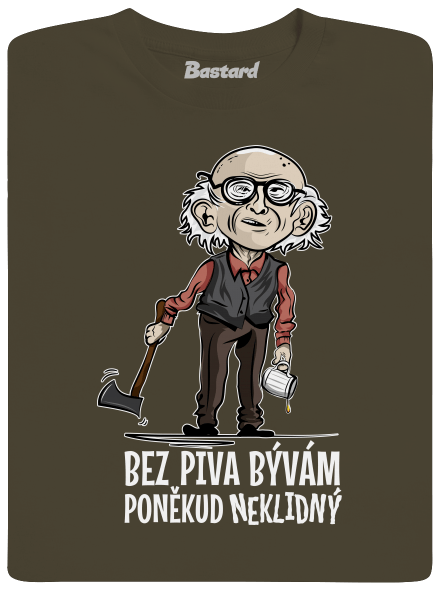 Neklidný bez piva pánske dlhý rukáv Urban Khaki