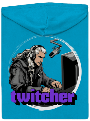 Twitcher dámska mikina na zips Blue Atol