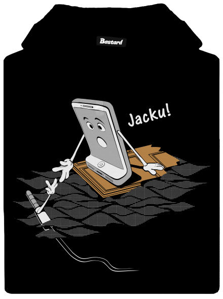 Jacku pánska mikina klokanka Black