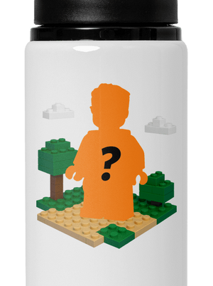 Lego z vlastnej fotky flaša na vodu White