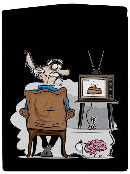 TV News dámska mikina na zips Black