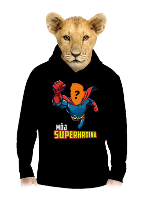 Môj superhrdina detská mikina klokanka Black