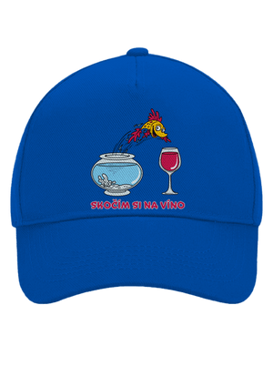 Skočím si na víno šiltovka baseballka Bright Royal