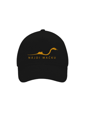 Nájdi mačku šiltovka baseballka Black