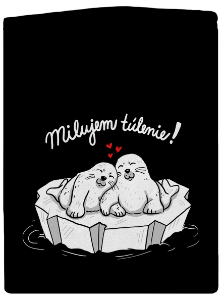 Milujem túlenie dámska mikina na zips Black